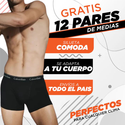 Combo 12 Boxers + Gratis 12 pares de medias